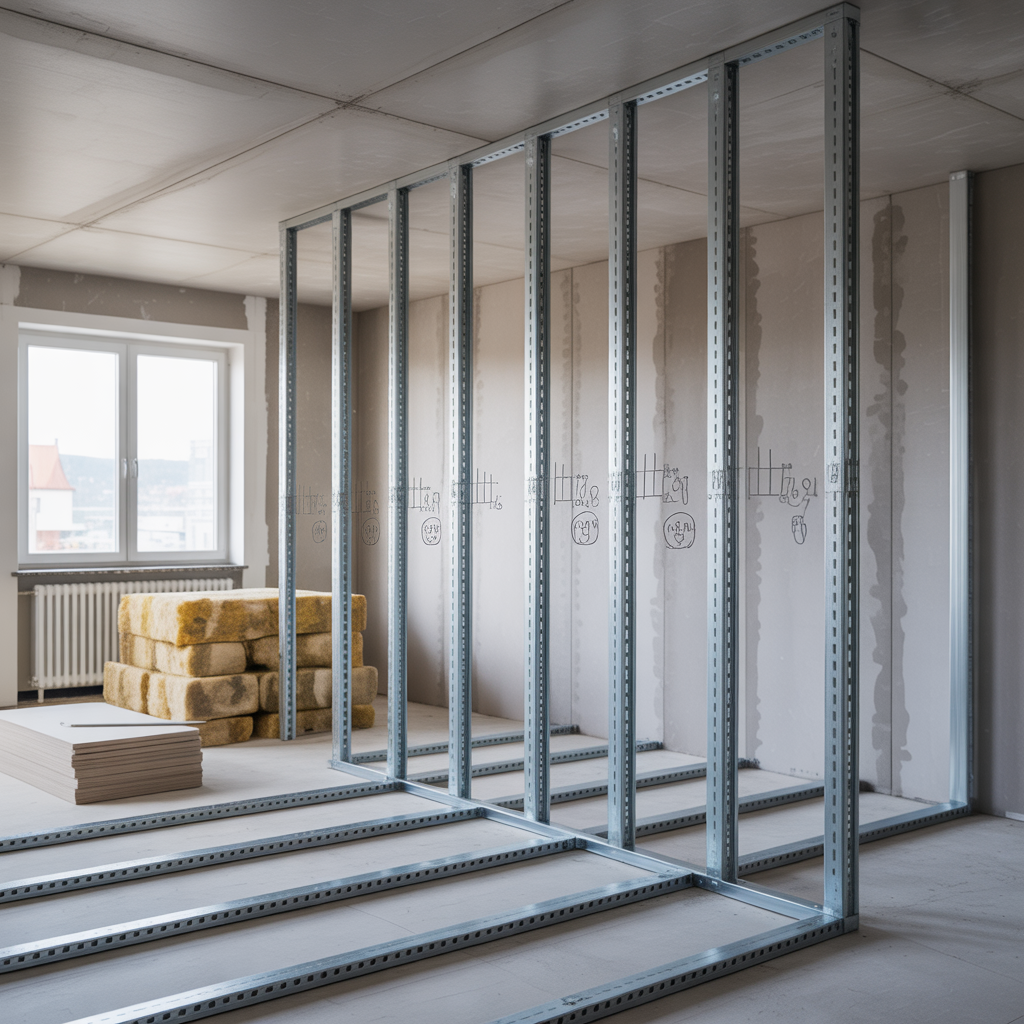 bygga innervagg med stalreglar guide till matt och centrumav